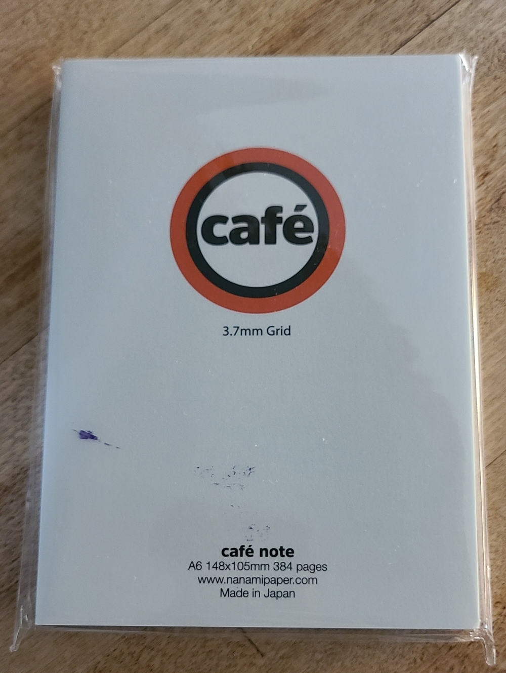 Nanami Pater Cafe NOTE A6 Tomoe River Paper Notebook NWT